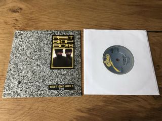 Pet Shop Boys West End Girls 7” Uk Epic Orig 1984