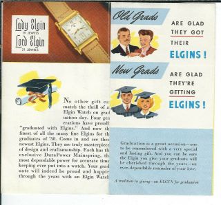 AZ - 003 VA,  St.  Paul,  Willis Jewelry,  Elgin Watch Advertising Leaflet 1950 ' s - 1960 2