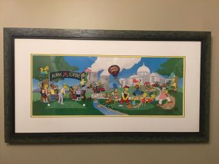 " Burns Classic " The Simpsons Limited Edition Seri Cel Signed By Matt Groening