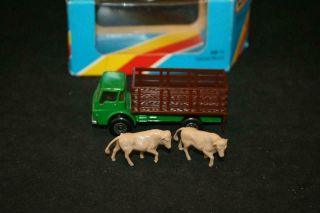 Matchbox Lesney Mb71 Year 1978 Cattle Truck Made In England