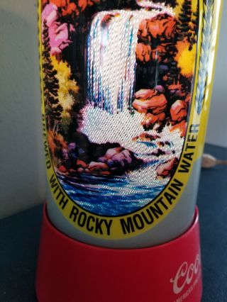 (VTG) Coors Rotating Can Waterfall mountains Motion Lamp Lighted Sign 7