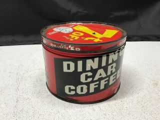 Vintage Dining Car Coffee Tin,  7 Cents Off - 1lb - St Louis 2