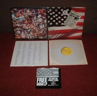 Sly & The Family Stone Riot Going On Lp 1971 1st Press,  2 Stickers,  Bonus Ep