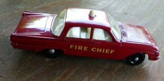 Matchbox Lesney Ford Fairlane Fire Chief ' s Car 59 CN 3