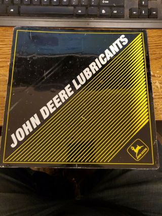 Vintage John Deere Lubricants Tin Sign