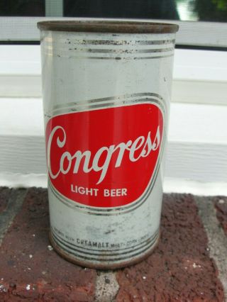 Congress Beer flat top can Haberle Congress Brewing Syracuse NY 2