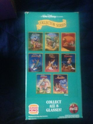 2 Complete set of 8 Burger King walt Disney classic & 4 Pocahontas glasses 8