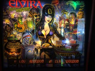 Elvira and the Party Monsters Pinball Machine by Bally 3