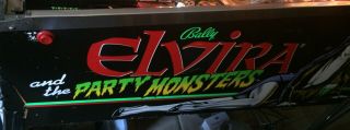 Elvira and the Party Monsters Pinball Machine by Bally 4