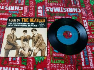The Beatles 45 Ep Record Four By The Beatles,  Capitol 1964 Ps