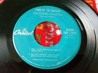 The Beatles 45 EP record FOUR BY THE BEATLES,  Capitol 1964 PS 3