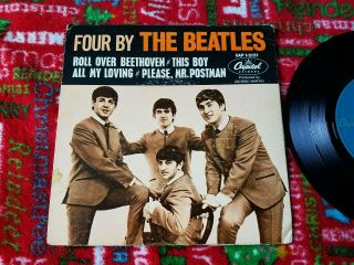 The Beatles 45 EP record FOUR BY THE BEATLES,  Capitol 1964 PS 5
