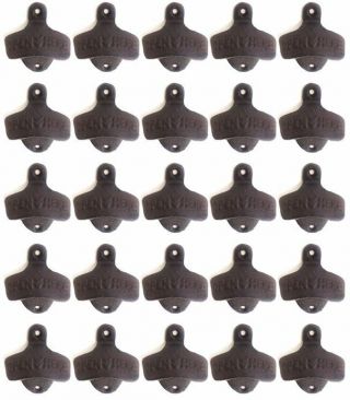 100 Open Here Cast Iron Wall Mounted Pop Bottle Openers Beer Home Bar Kitchen