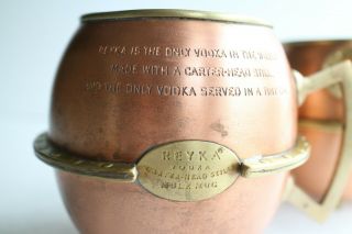 2 Alchemade Reyka Vodka Moscow Mule Carter Head Still Copper Mug Steampunk Brass 2
