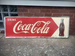 Vintage Coca - Cola Tin Sign