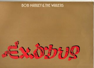 Bob Marley & The Wailers.  Exodus.  Uk Orig " 1st Press " Reggae Lp & Inn/sl.  Vg,  /vg,