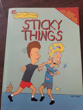 Beavis And Butthead Sticky Things Sticker Book 1997