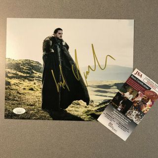 Kit Harington Hand Signed Game Of Thrones 8x10 Photo W/ Jsa Authentication