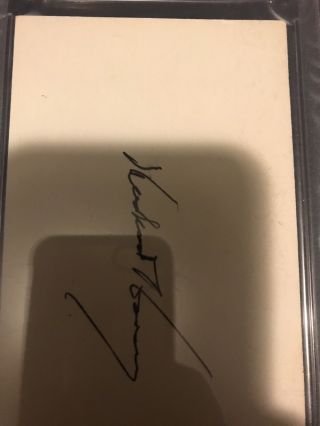 Herbert Hoover Autograph Postcard PSA/DNA Authentic Signature Auto Index Card 2