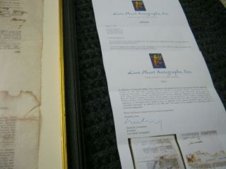 Presidents JAMES MADISON JAMES MONROE Dual AUTOGRAPH Ship ' s Papers SIGNED 1812 11