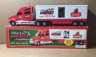 Coca - Cola Mickey Mouse 2004 Tour Carrier 75th Anniversary Limited Edition