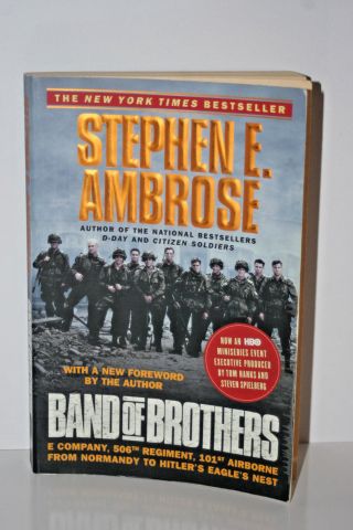 Band Of Brothers W/ 3 Vet Signatures - 101st Ab 506th D - Day Autographed Signed