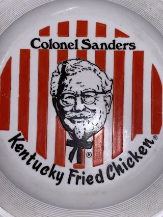Rare Vintage 1975 Kentucky Fried Chicken Colonel Sanders 9” Frisbee Disc