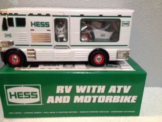 Hess Toy Truck Rv With Atv And Motorbike 2018 Holiday Edition Nib