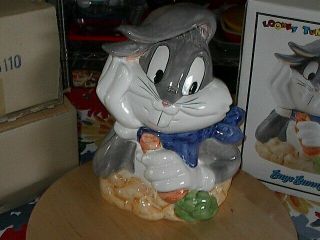 Warner Brothers Bugs Bunny Looney Tunes Cookie Jar 1993 NIB/UNUSED W/BOXES 4
