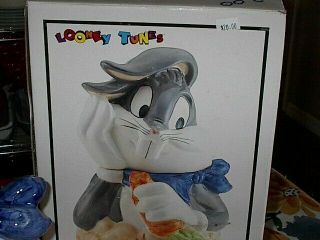 Warner Brothers Bugs Bunny Looney Tunes Cookie Jar 1993 NIB/UNUSED W/BOXES 8