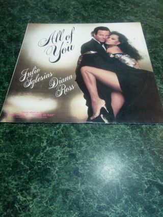 Julio Iglesias Diana Ross Willie Nelson Rare Australian Promo 12 " Vinyl Record