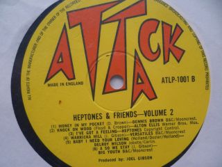 HEPTONES AND FRIENDS - Volume 2 (LP - UK Attack ATLP 1001 - Reggae / VG, ) 2