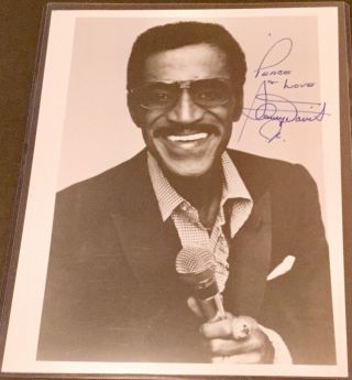Sammy Davis Jr.  Autograph Photo
