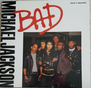 Michael Jackson " Bad " 12 " Vinyl.  5 Versions With Acappella Gold Promo Stamp