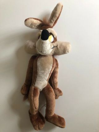 Looney Tunes 21 " Vintage Wile E.  Coyote Plush Toy From 1998 Rare Plymouth