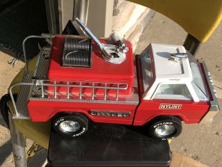 Rare Nylint Fire Truck,  Vintage,  Metal,  Minty