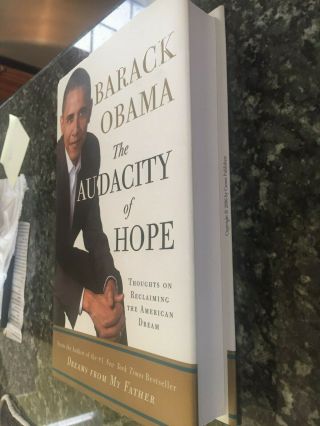 Barack Obama HAND SIGNED The Audacity of Hope Hardcover Book 6