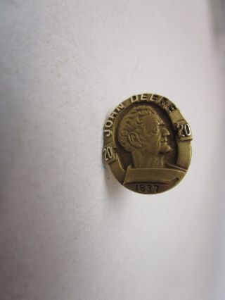 John Deere Vintage Service Pin Tie Tack 10 K Gold 20 Year