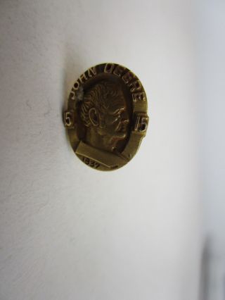John Deere Vintage Service Pin Tie Tack 10 K Gold 15 Year