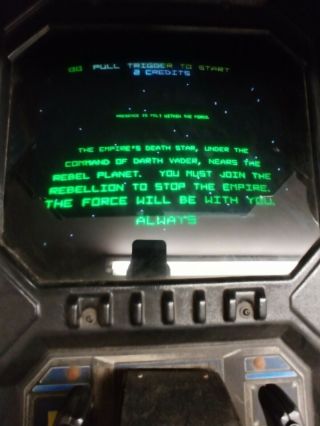 Atari Star Wars Arcade Console Coin Operated Game. 11