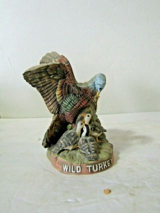 Wild Turkey & Poults Miniature Decanter