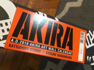 AKIRA Calendar Katsuhiro Otomo and collage artst Kosuke Kawamura Signed Numbered 3