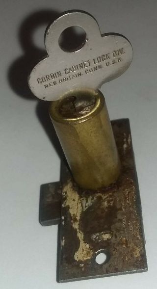 Vintage CORBIN CABINET DIV - TRADE STIMULATOR LOCK CONN.  USA 2
