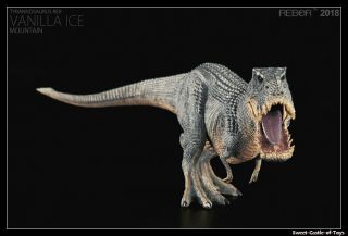 1/35 Rebor Tyrannosaurus Rex Vanilla Ice Mountain Ver Painted Pvc Dinosaur Model