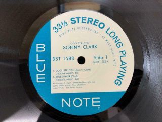 SONNY CLARK COOL STRUTTIN ' BLUE NOTE BST 1588 STEREO JAPAN VINYL LP 3