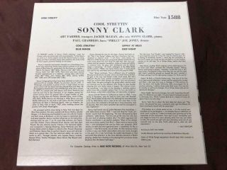 SONNY CLARK COOL STRUTTIN ' BLUE NOTE BST 1588 STEREO JAPAN VINYL LP 7