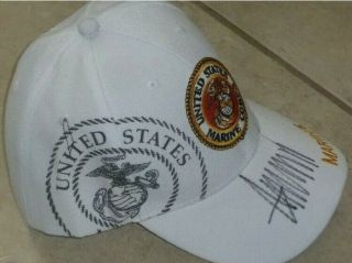 Donald Trump Signed Marine Corp Hat,  Trump Staff Pen,  Trump Napkins