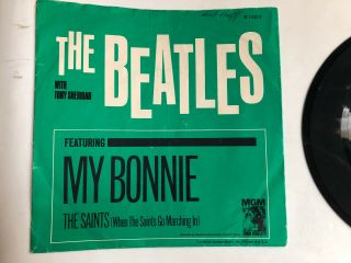 The Beatles My Bonnie / The Saints 1964 MGM 45 RPM Record w/Picture Sleeve 4