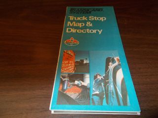 1977 Amoco Truck Stop Directory And Us Map Vintage Road Map