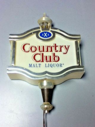 Country Club Malt Liquor Beer Sign Carriage Light Vintage Bar Lighted Pearl Mw6